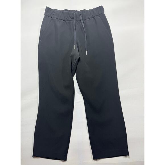 Lululemon Women's On The Fly Black Drawstring Pants - Size 4 (27x23) - Picture 1 of 4